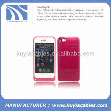 2200mAh externa bateria caso para iPhone 5c vermelho